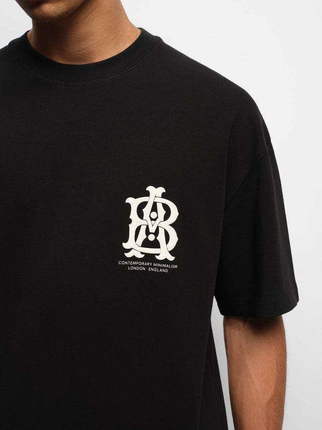 disc t-shirt black