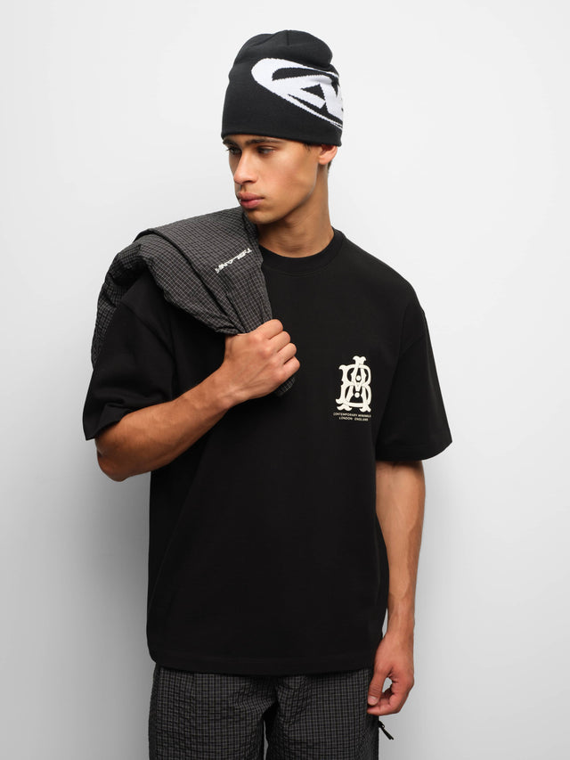 disc t-shirt black