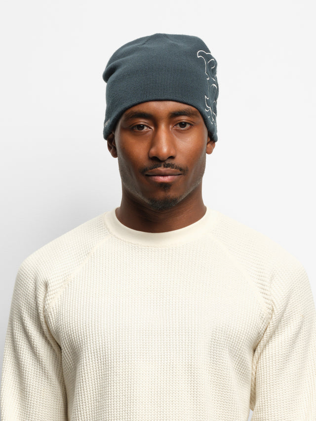 emblem skull beanie epsom green