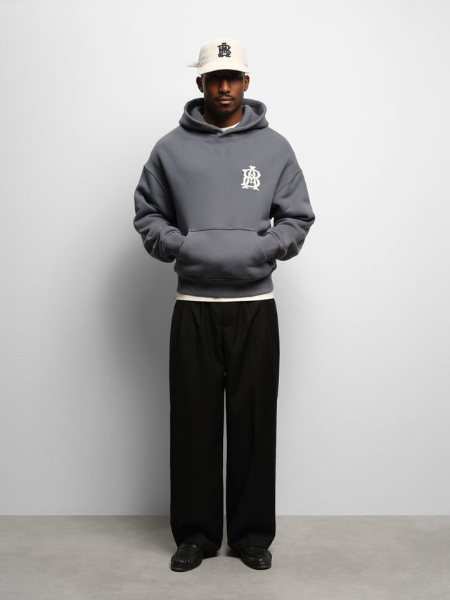 monogram hoodie turbulence/ecru
