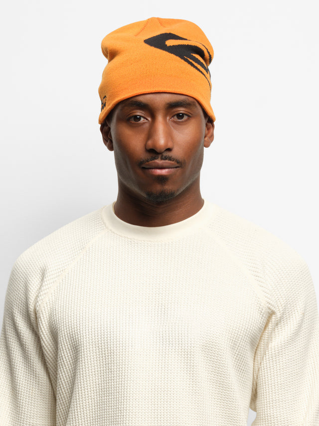 ellipse skull beanie orange/black