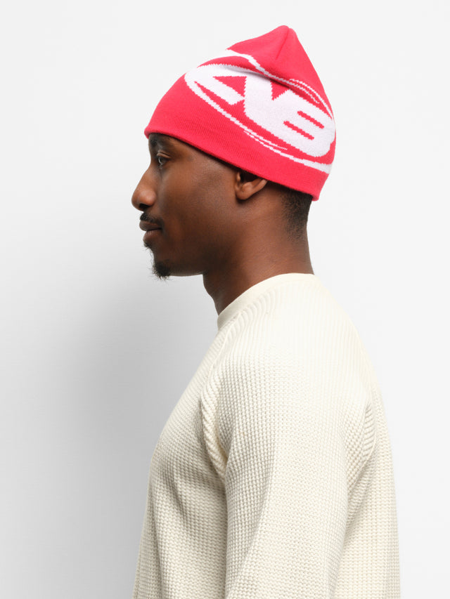 ellipse skull beanie red/ecru