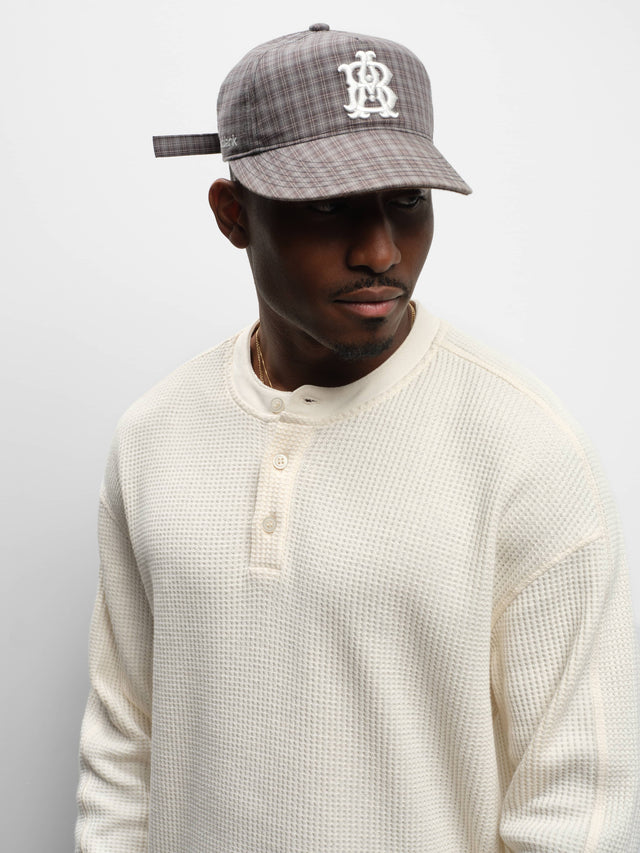 henley long sleeve waffle oat