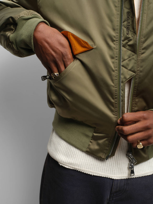 bomber jacket olive