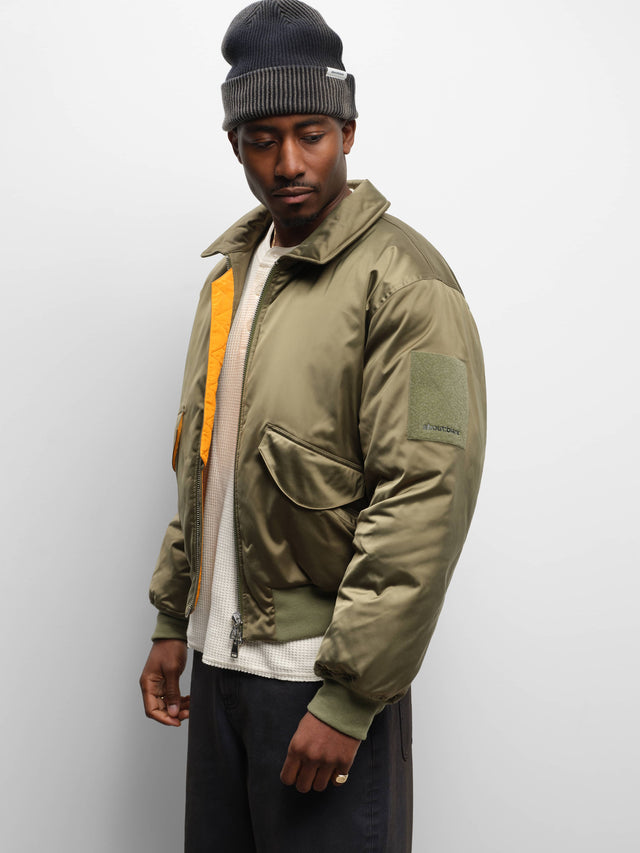 bomber jacket olive