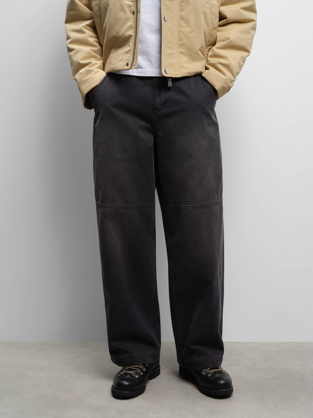 western pant washed black