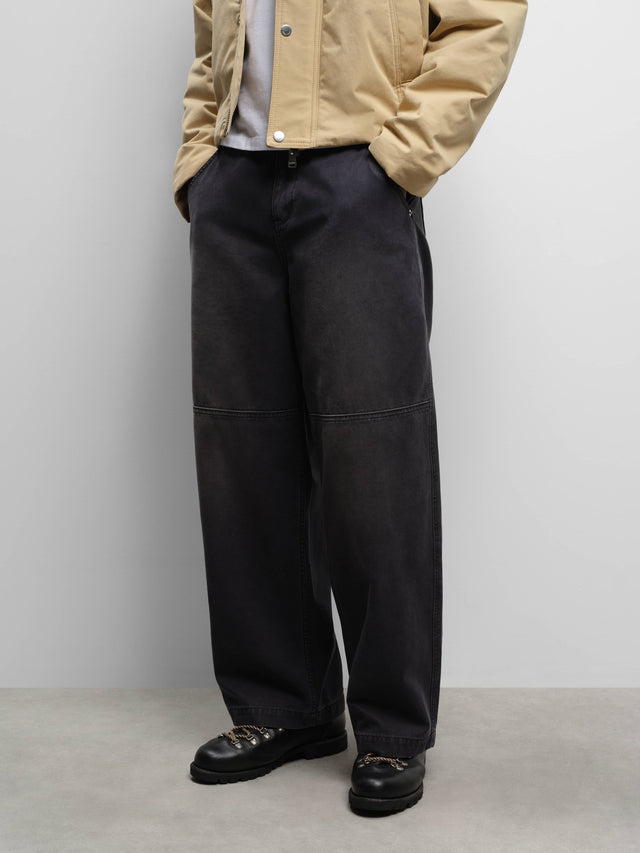 western pant washed black