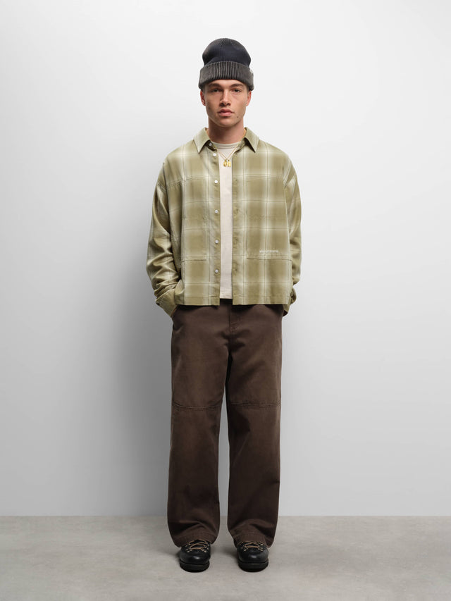 western pant washed brown