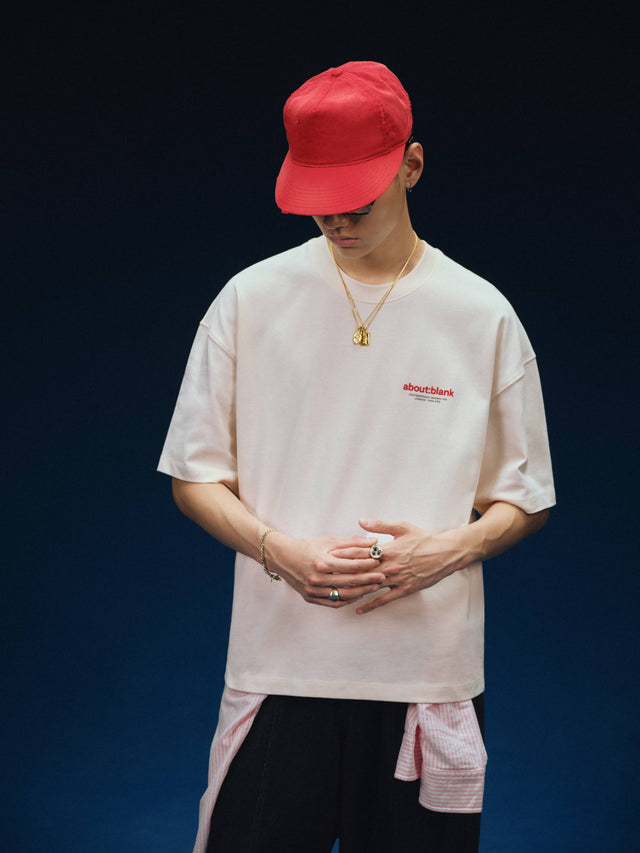 insignia t-shirt oat/red/black