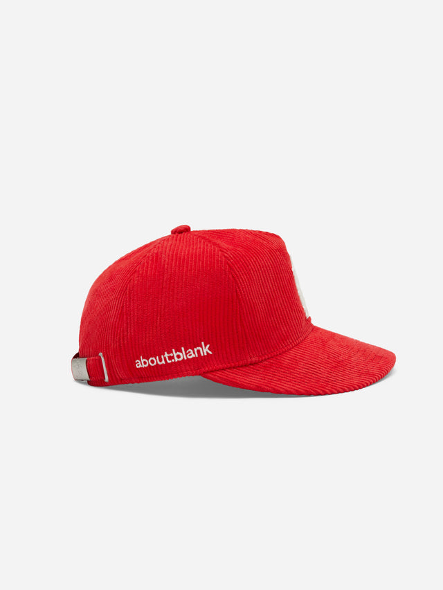 monogram cord cap red