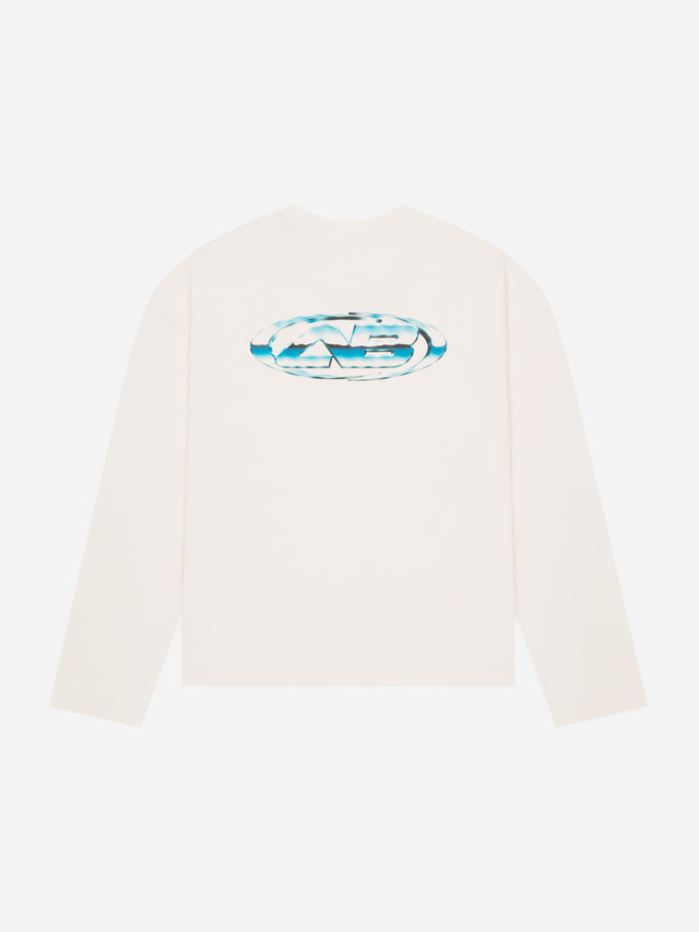 liquid oblique long sleeve t-shirt oat
