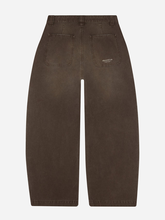 western pant washed brown