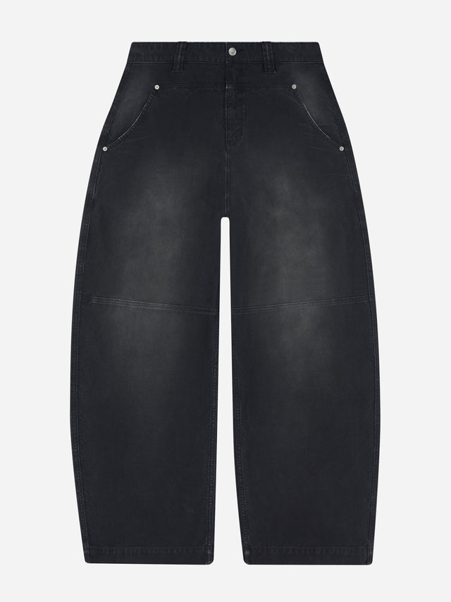 western pant washed black