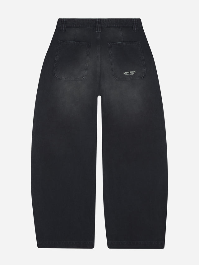 western pant washed black