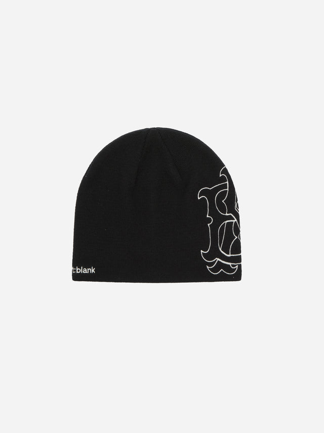 emblem skull beanie black