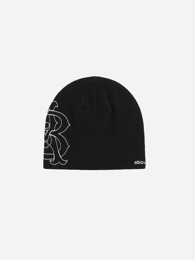 emblem skull beanie black