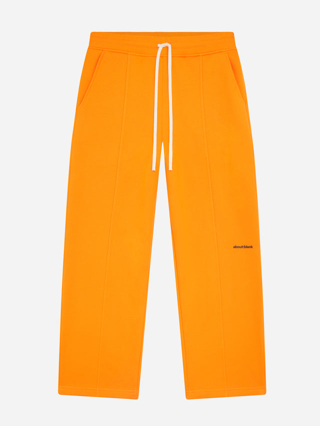 felled sweatpant orange/black