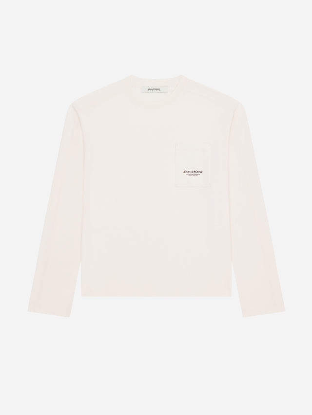 imprint pocket long sleeve t-shirt oat