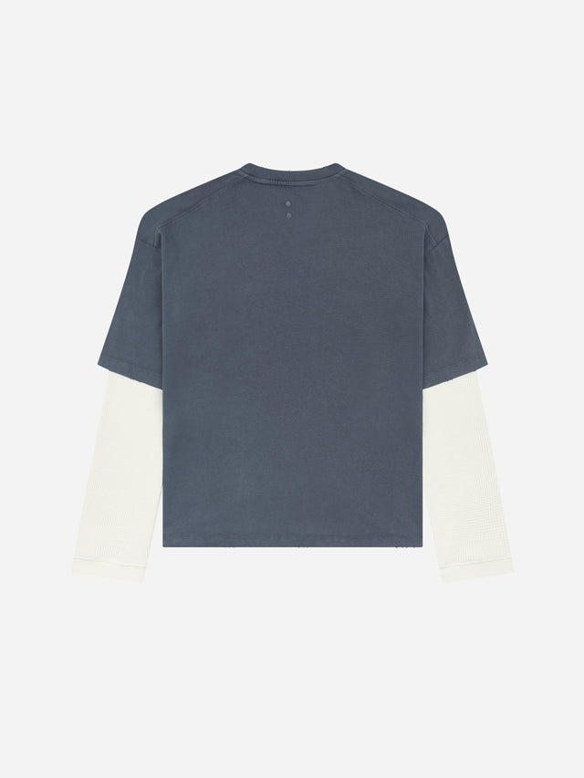 monogram layered long sleeve t-shirt turbulence