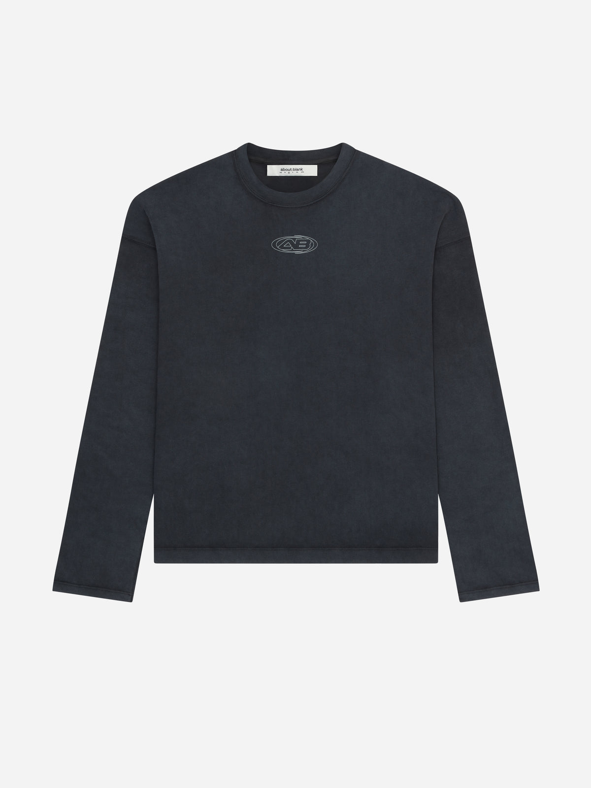 outline ellipse long sleeve t shirt
