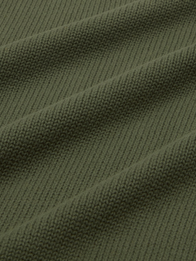 spray dye knit crew clover