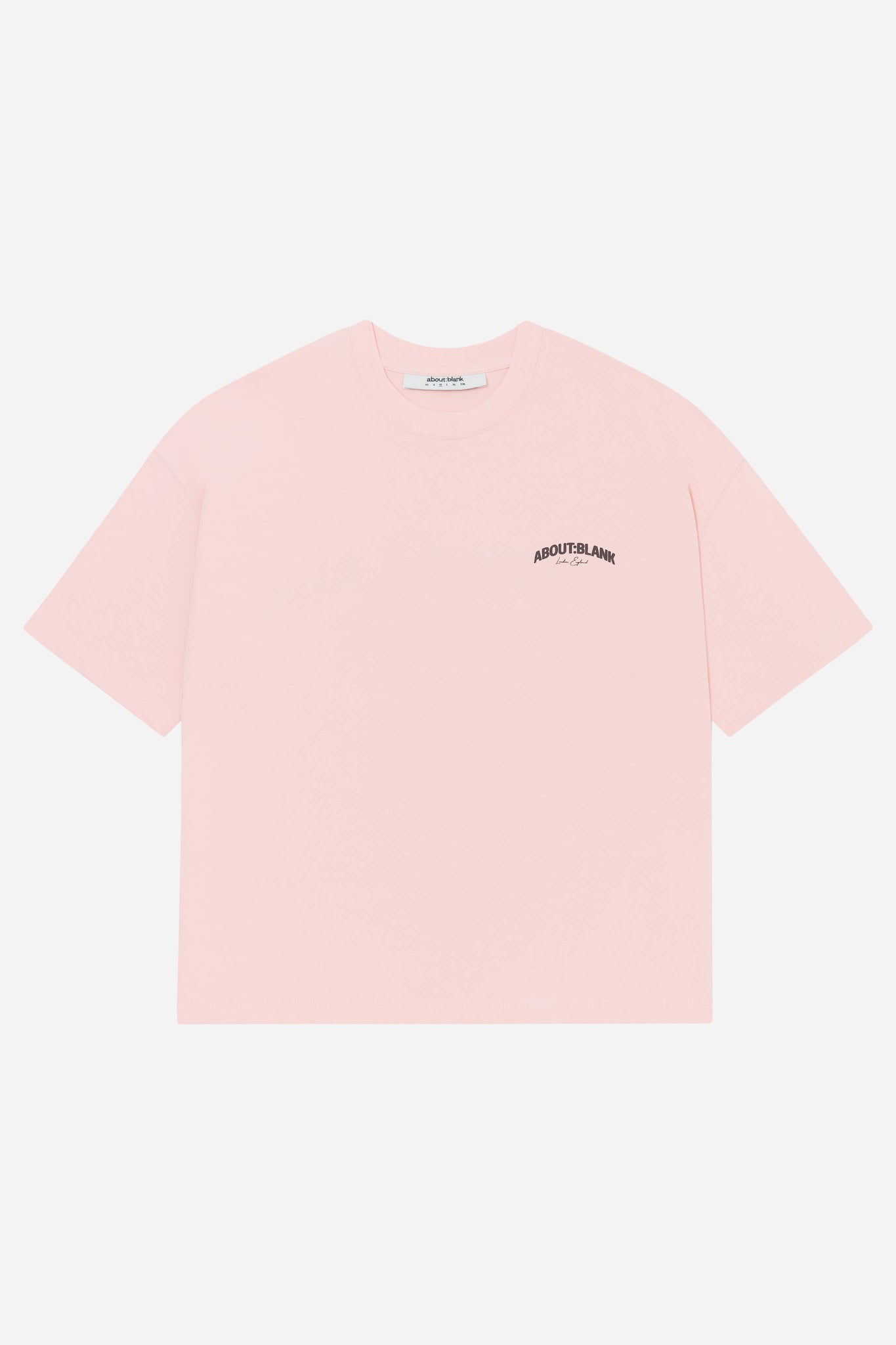 arched logo t-shirt pink/black