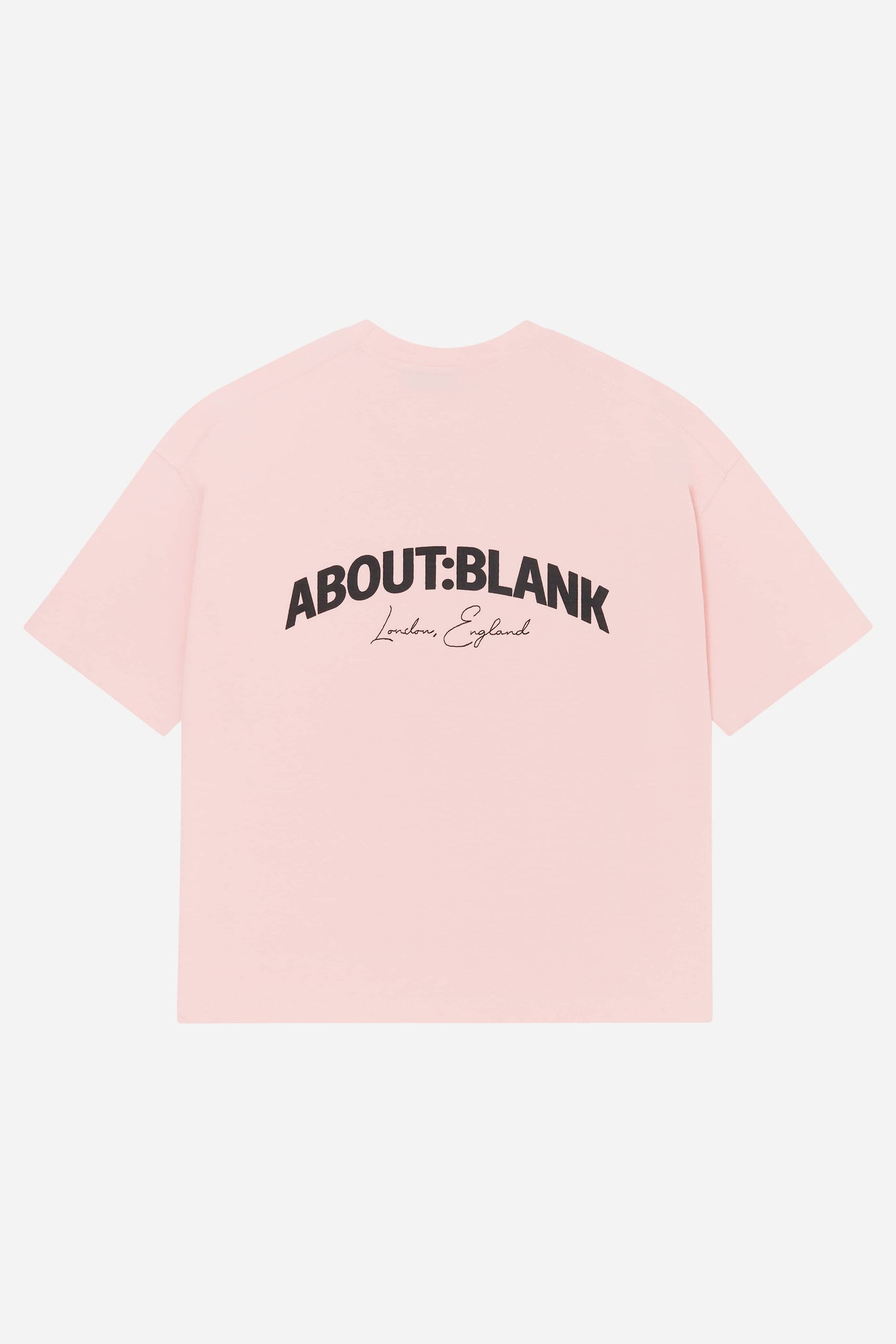 arched logo t-shirt pink/black