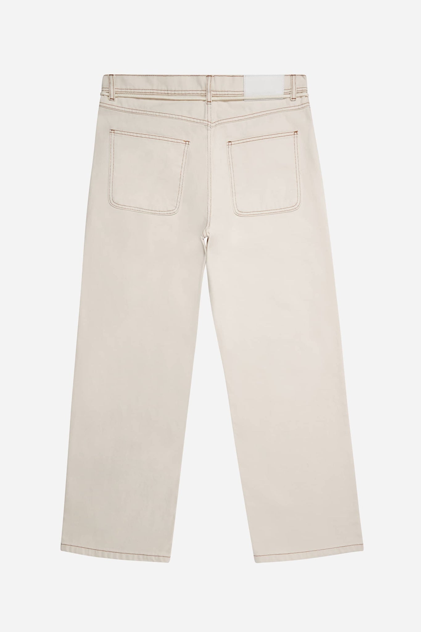 relaxed denim jean ecru