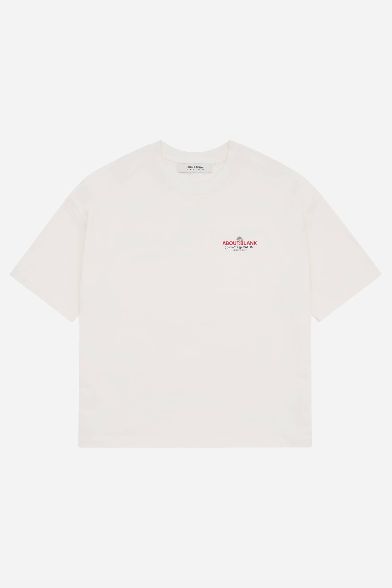 blazon t-shirt oat/red/black
