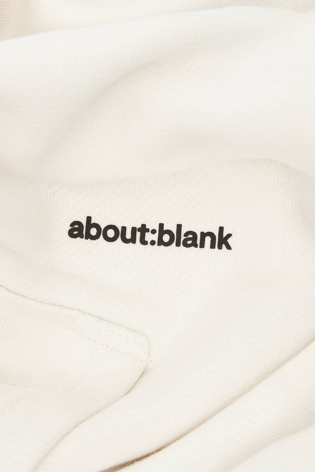 box hoodie ecru/black