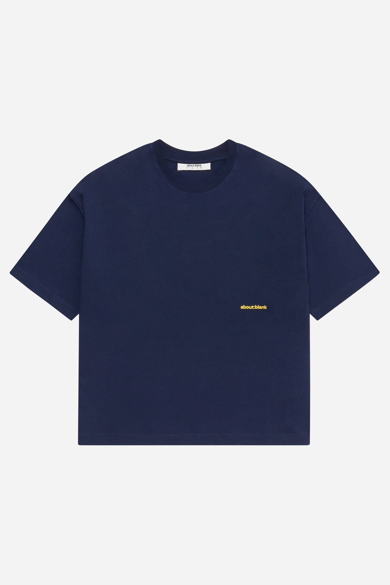 box t-shirt navy/yellow