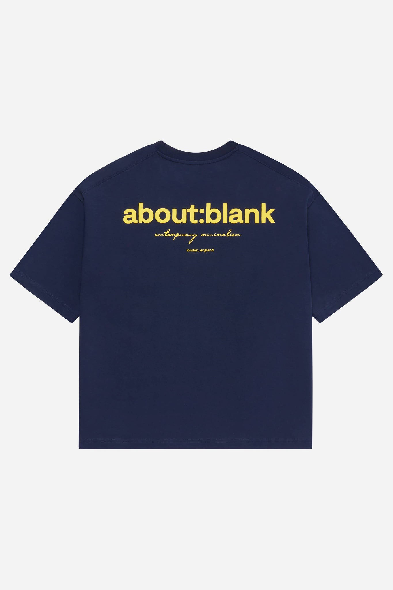 box t-shirt navy/yellow