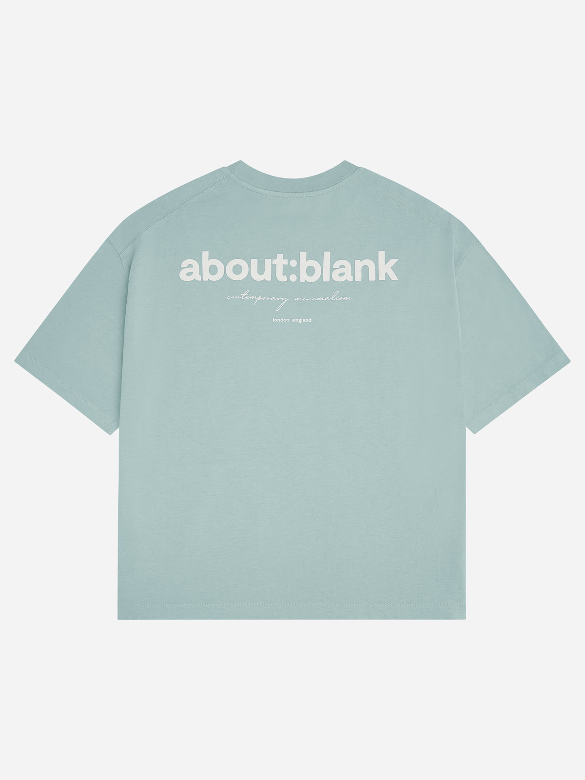 box t shirt tourmaline ecru
