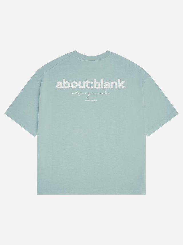 box t-shirt tourmaline/ecru