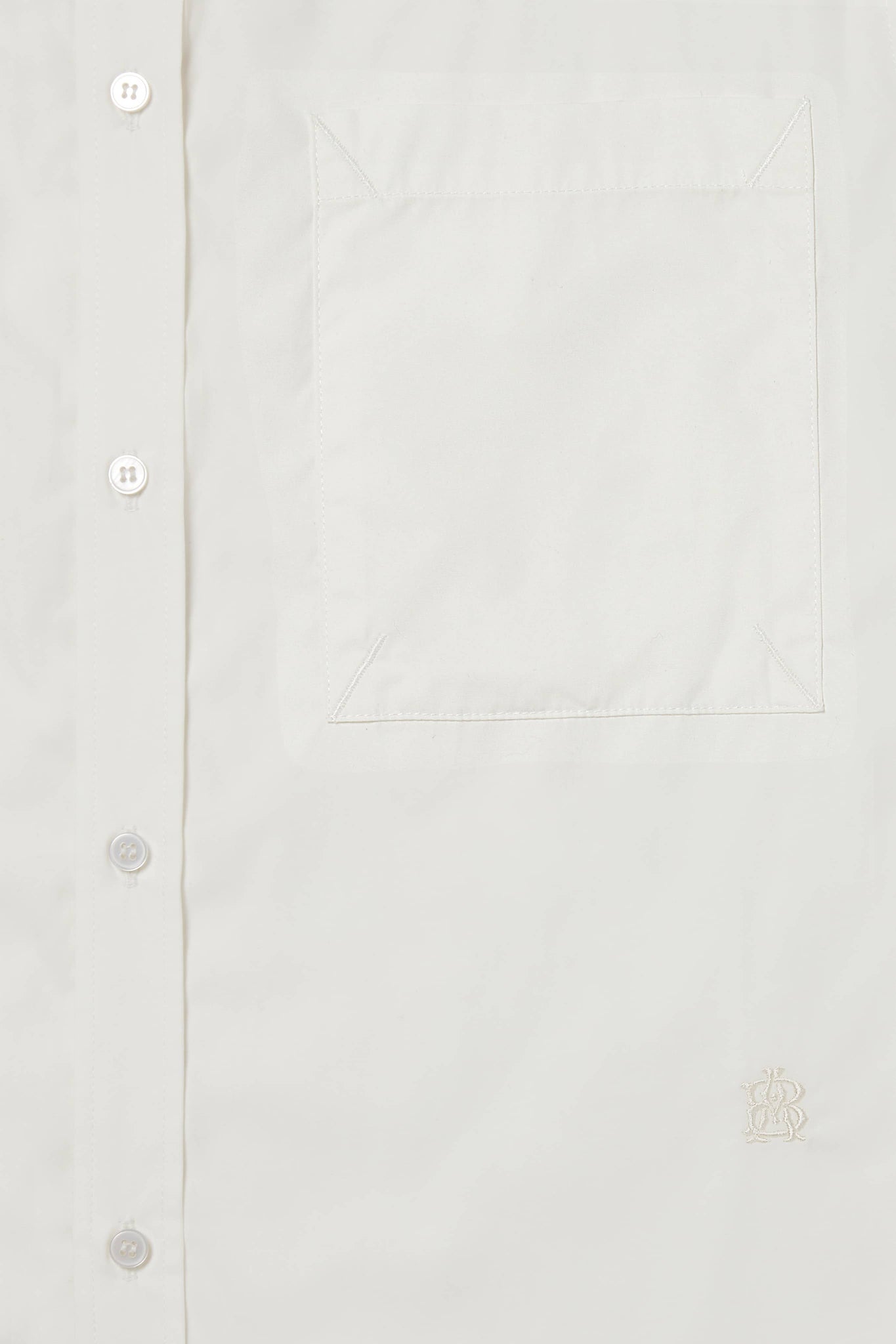 button down monogram shirt off-white