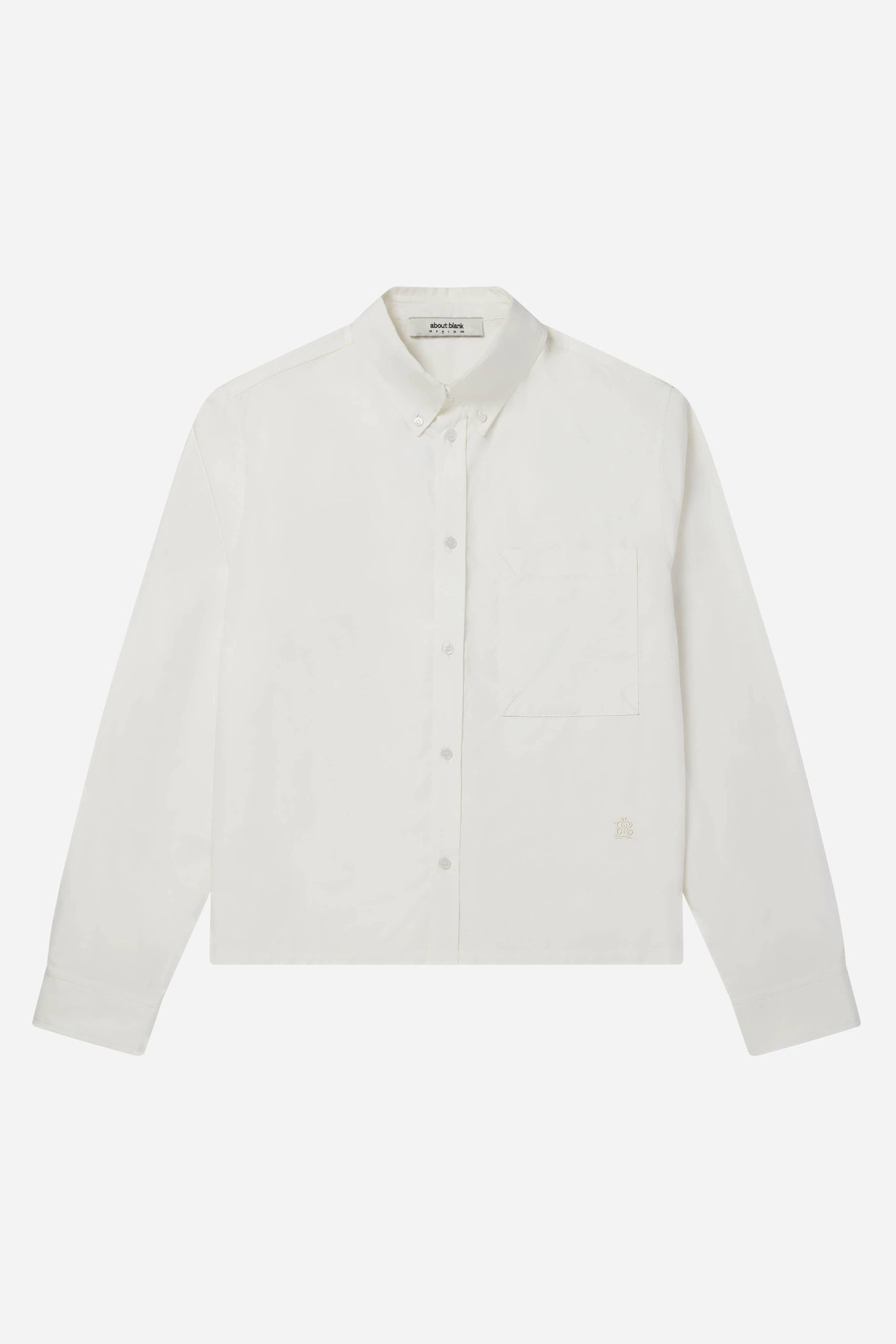 button down monogram shirt off-white