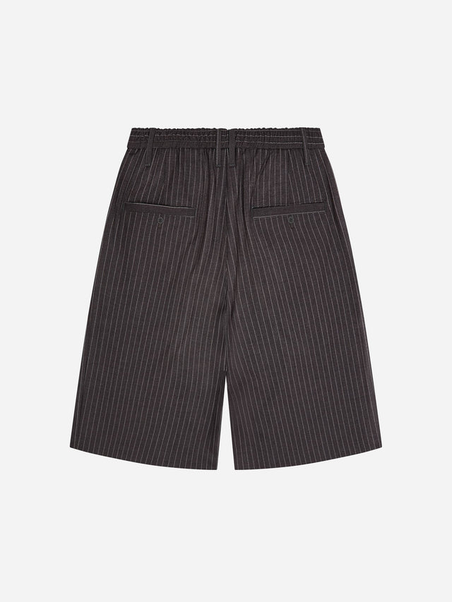 bermuda short grey pinstripe