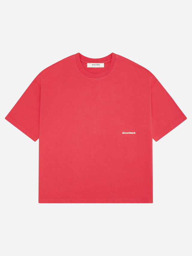 box t-shirt washed red/ecru