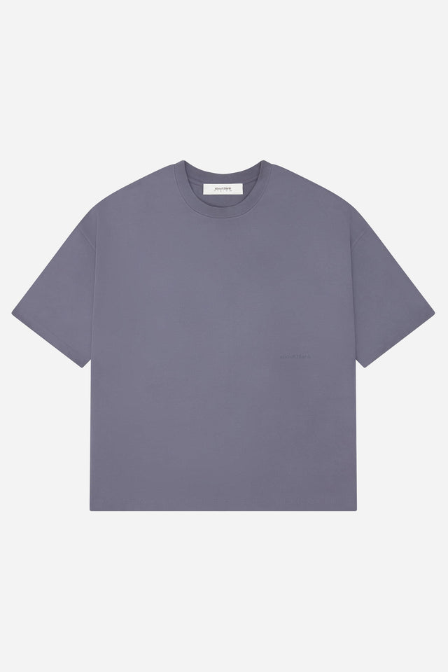 washed box t-shirt smoke blue