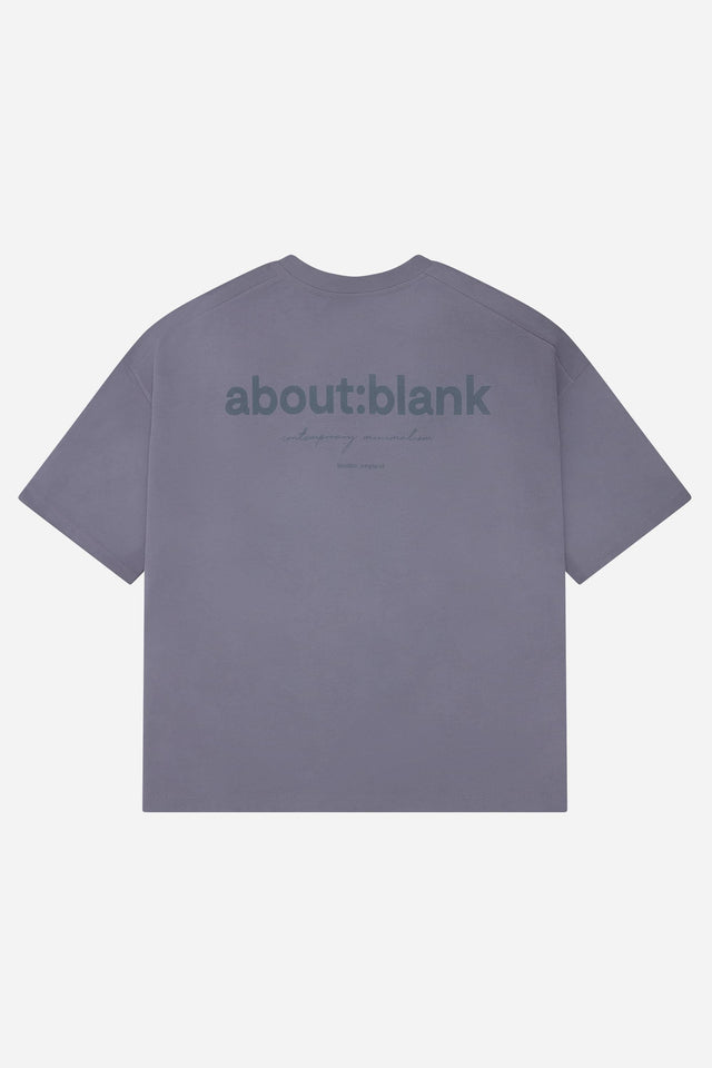 washed box t-shirt smoke blue
