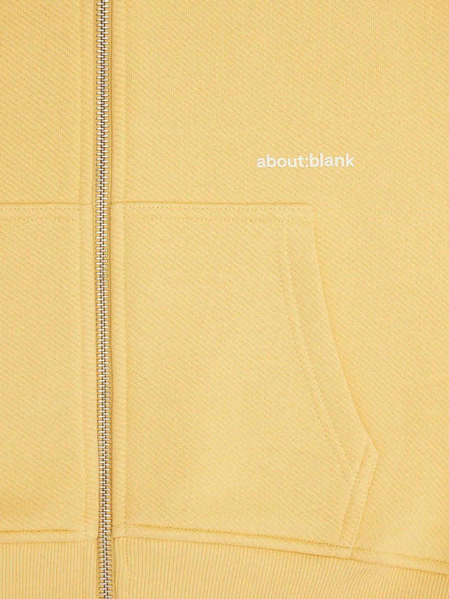 box zip hoodie yellow/ecru