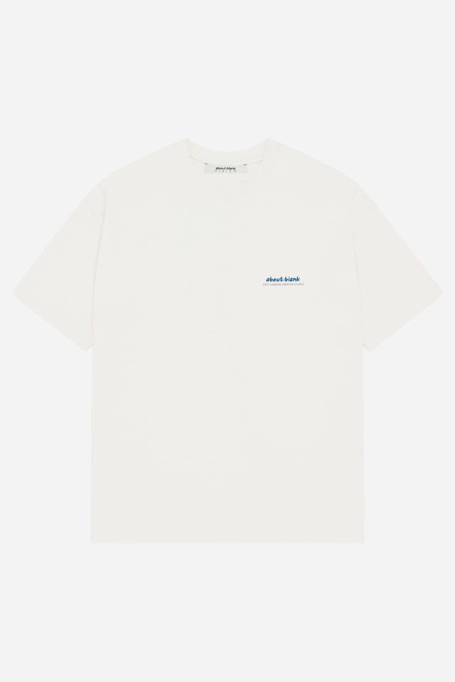 zev t-shirt oat/estate blue