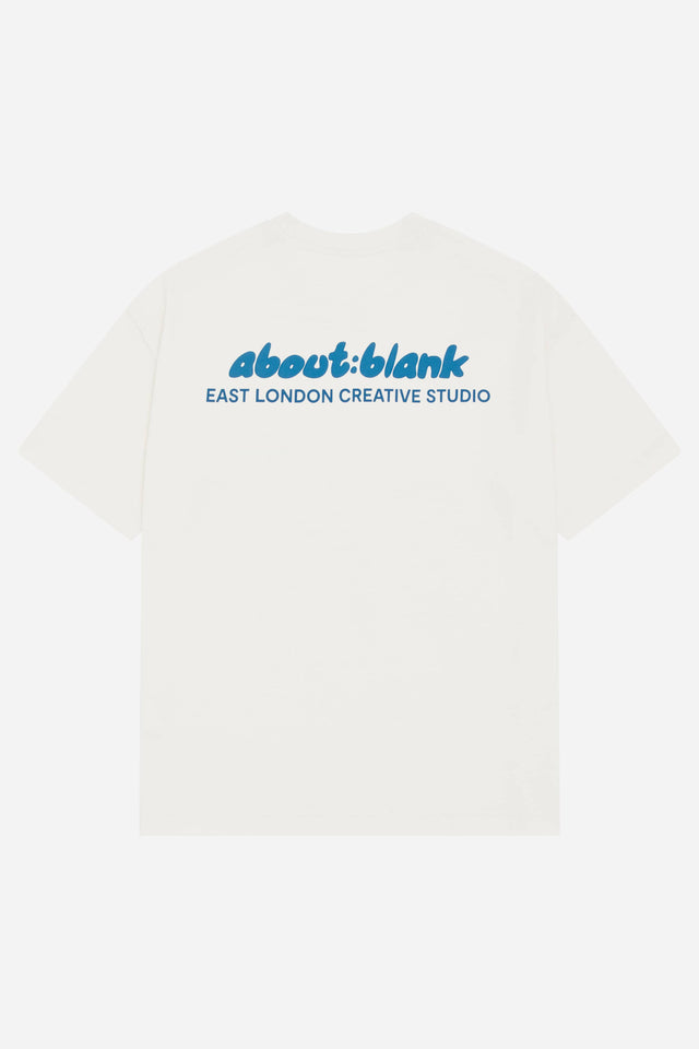 zev t-shirt oat/estate blue