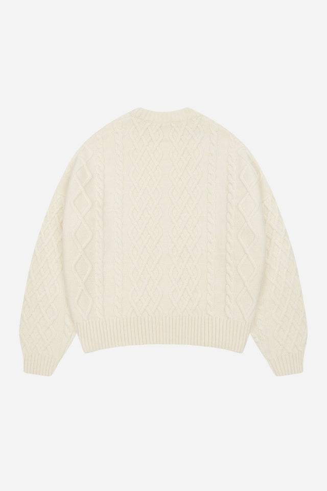 cable knit oat