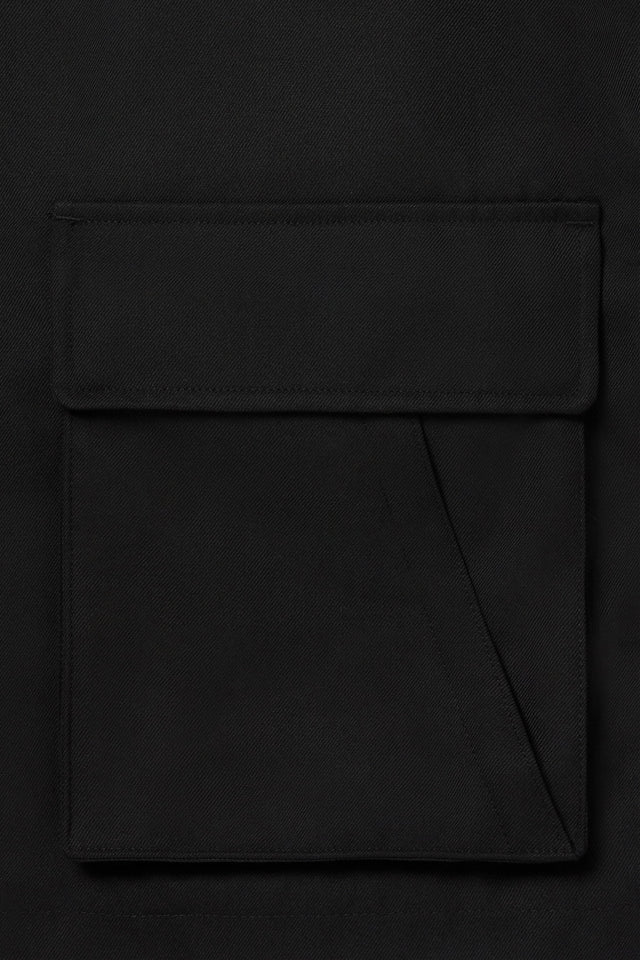 cropped zipped jacket black
