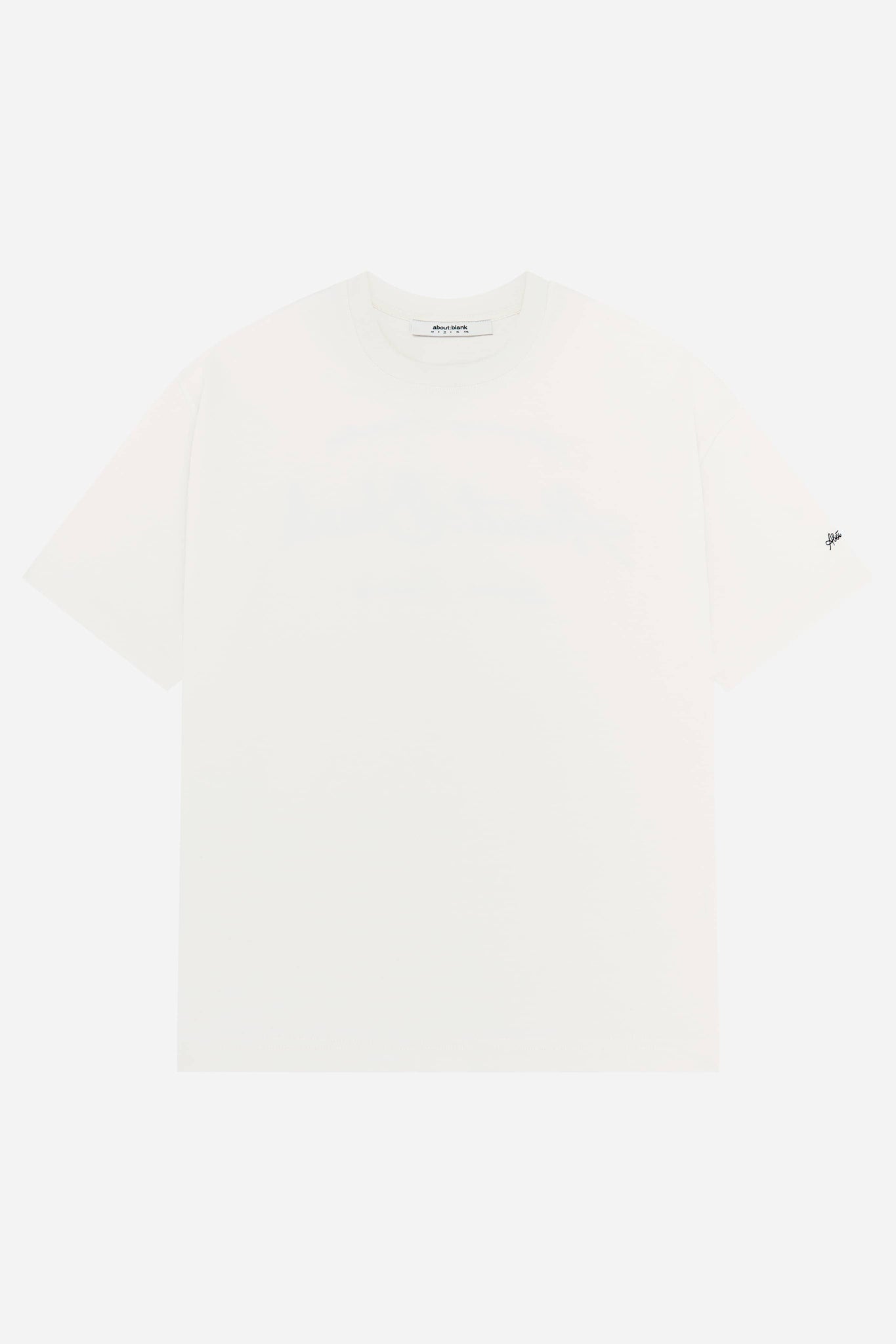 chainstitch t-shirt oat/black