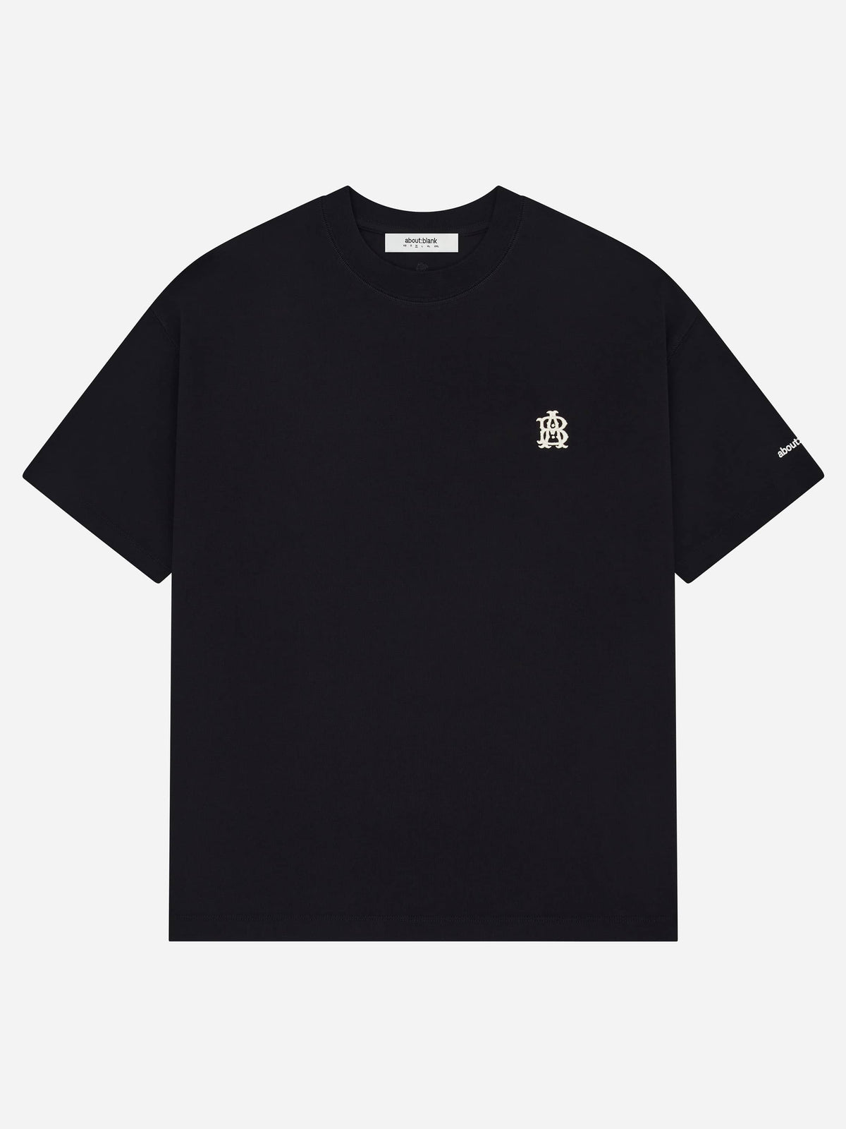 classic t shirt black ecru