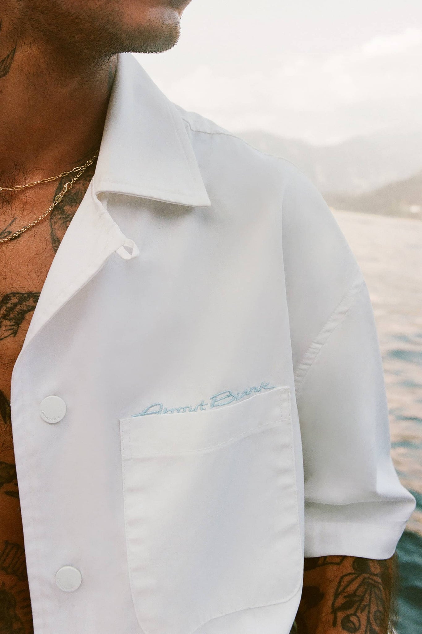 lago resort shirt white