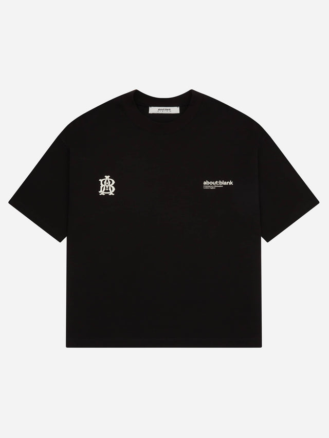 dual logo t-shirt black/ecru
