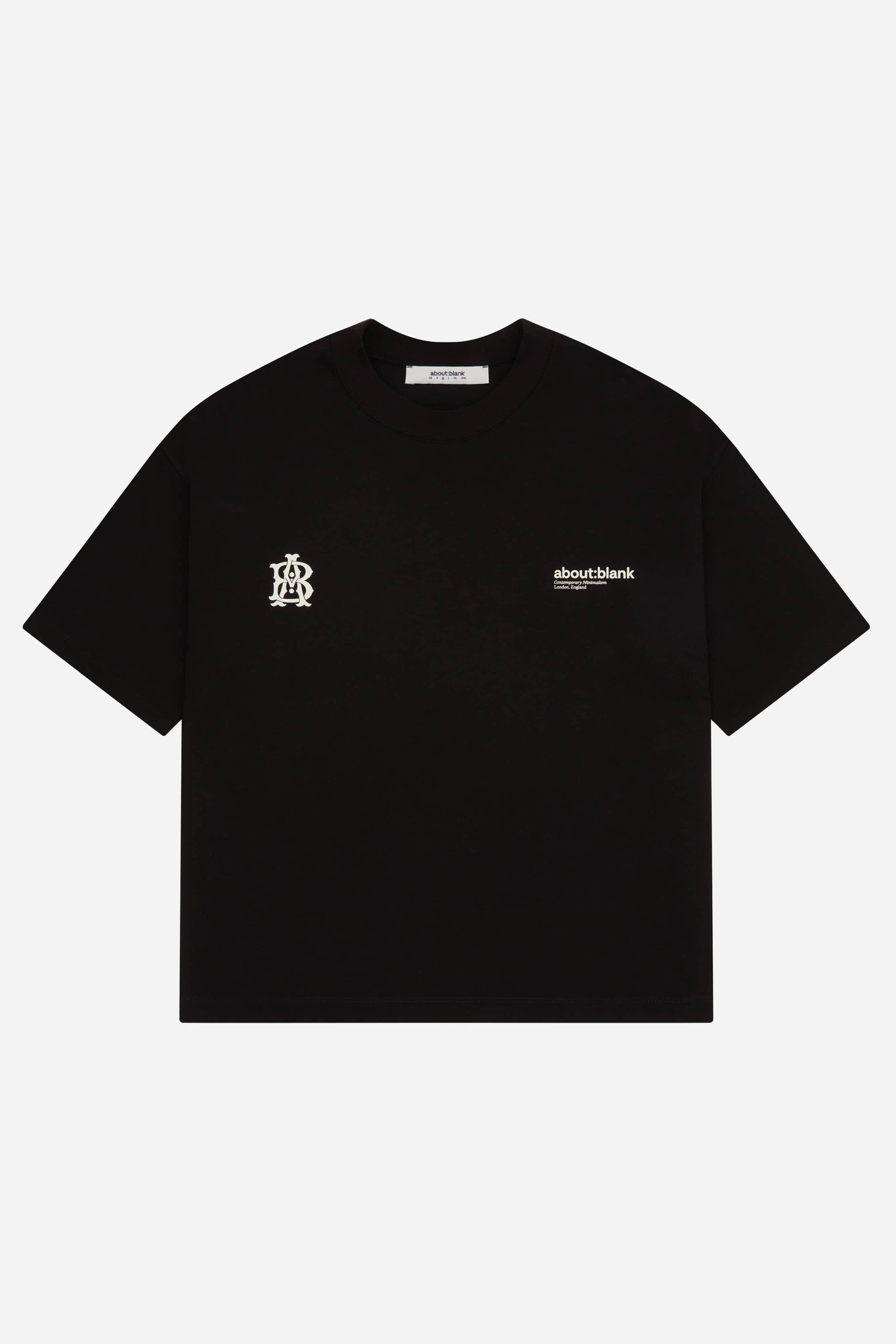 dual logo t-shirt black/ecru